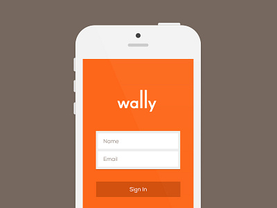 Login Screen character sf home sensor ios7 iphone wally