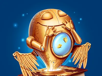 Atlas of Emotions iOS Icon bliss butterfly emotions gold happiness icon ios ipad iphone m18 metal wings