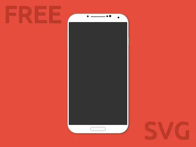 Samsung Galaxy S4 android flat free freebie galaxy mobile phone s4 svg template vector