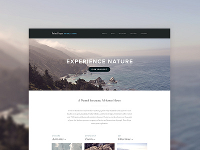 Bedford Concept minimal photography simple squarespace template theme ui web