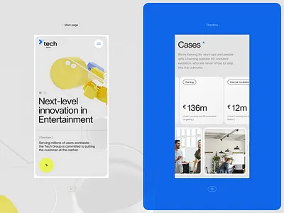 Tech.group Concept | Pt. 3 | Mobile concept graphic design mobile ui uiux ux website