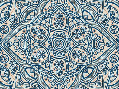 Mandala II illustration printmaking