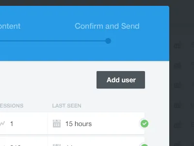 Lively pixels of simple modal window app button clean dashboard flat interface modal ui web website