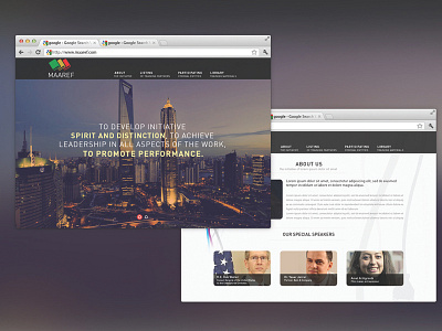 Mareef Education clean parallax simple website