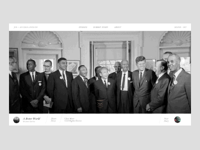 JFK Animatic animation design gif motion ux website