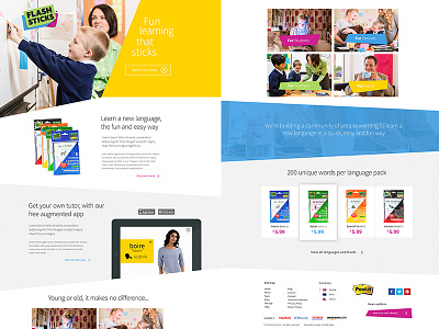Flash Sticks clean design digital shapes ui ux web website