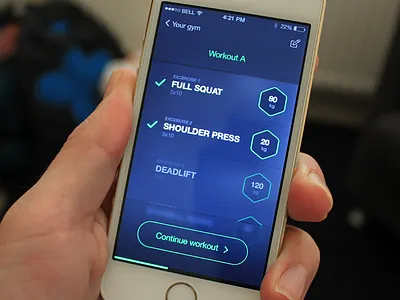 Fitness Tracker - Workout app apple bodybuilding clean exercise fitness flat ios ios7 iphone tracker workout