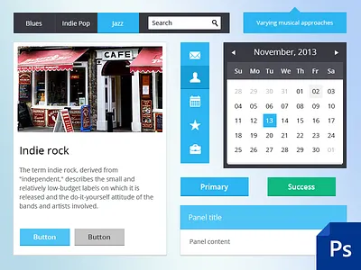 Bootstrap 3 Flat UI - PSD+HTML admin panel bootstrap bootstrap3 dart117 flat design flat icons flat ui ui ui kit