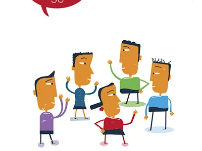 Talk Talk conversation illustrations people team