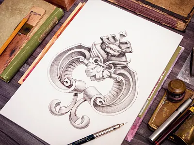 Ace Of Spades ace book card game ink metal pen pencil sketch wood