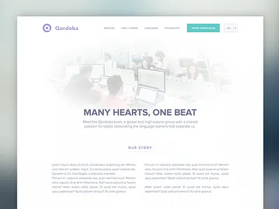About Page Full Preview about about us corporate proxima nova website white