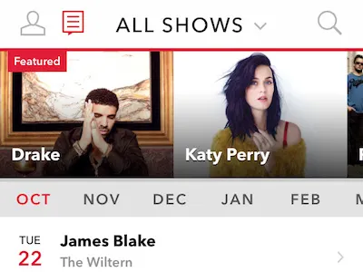 Live Nation 2.0 app concerts ios live nation music