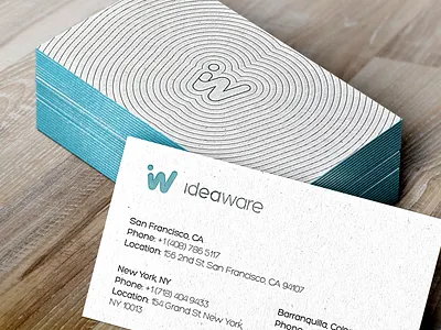 Ideaware Bizcards business cards letterpress print