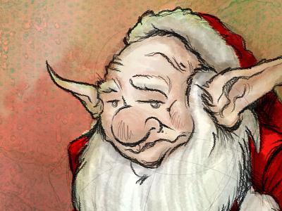 Xmas Elph christmas concept illustration justforfun