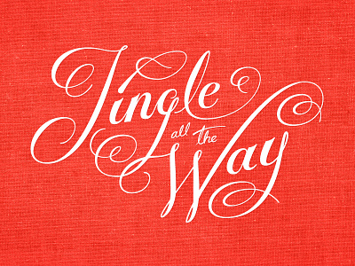 Jingle all the Way card christmas holidays jingle print