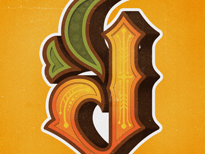 Letter "J" - for theTypeFight.com j letter peach thetypefight.com type