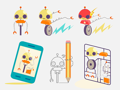 Refuel JS Mascotte character flash framework javascript js mascotte mobile phone refuel robot run
