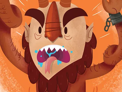 2013 Holiday Card - Krampus Edition cartoon christmas december holiday illustration krampus