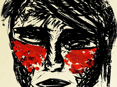 Bleeding boy bleed blood boy cry sketch