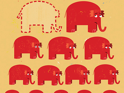GOP Lacks Leaders animals illustration politics