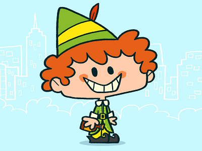 Buddy the Elf cartoon christmas elf illustration movie santa claus will ferrell winter