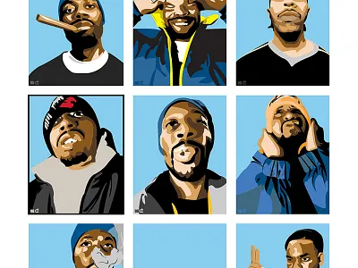 Wu-Tang Brand Poster ghostface killah gza inspectah deck method man ol dirty bastard raekwon rza u god wu tang wu tang clan wutang wutang brand
