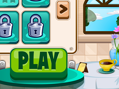 Level Select diner dash game hud iphone level select playfirst ui ux