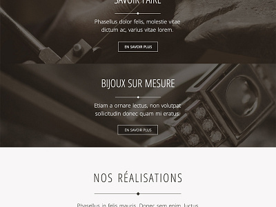 Soann website redesign bijoux css3 fashion geometric html5 jewel jewelry luxe luxury paris responsive webdesign