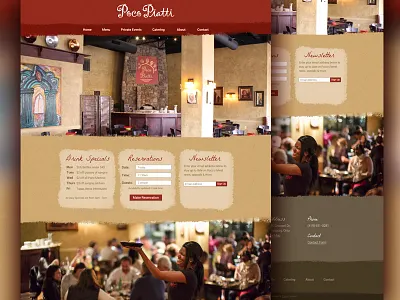 Mediterranean Restaurant Homepage atmosphere homepage local mediterranean poco responsive restaurant texture website