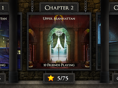 mortal level select arcade avatar design game interface iphone level select mobile mortal instruments navigation old ui