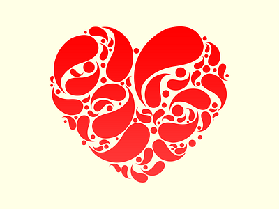Invitation Card heart illustrator love wedding