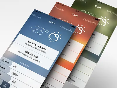 Tick-Tack app flat ios7 iphone travel ui