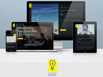 EC Newsite editorial electric responsive website yellow