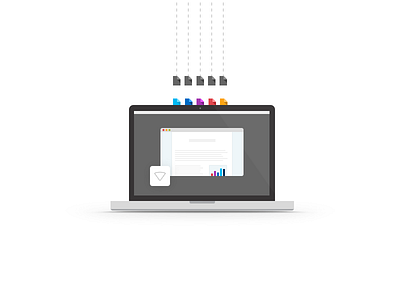 More Experiments box flat illustration offline