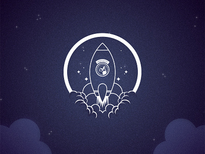 Space Owly hootsuite rocket rocket ship space stars