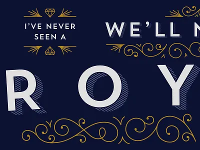 Trend Hero centerbox decorative flourishes lettering lorde monotype ornaments typography
