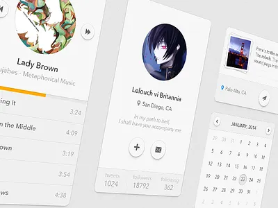 Simple UI simple ui white