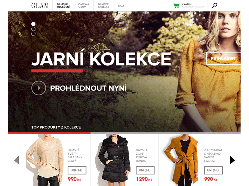 Fashion Redesign Concept animation black concept ecommerce fashion green red redesign simple white