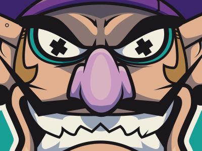 Waluigi wallpaper character illustration mario nintendo wallpaper