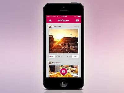 Free Miligram Photo App app design download free miligram mobile photo