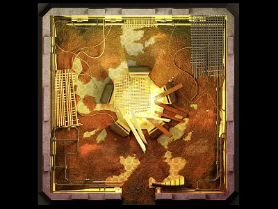 Board Tile 03 3d concept design games illustration