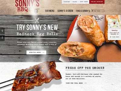 BBQ Site bbq food homepage logo restaurant rigs tongs wood