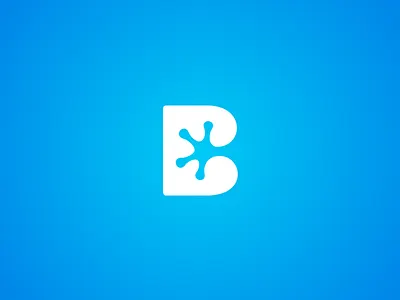 'BlueFrog' Unused Logo amphibian b foot frog identity logo mark paw