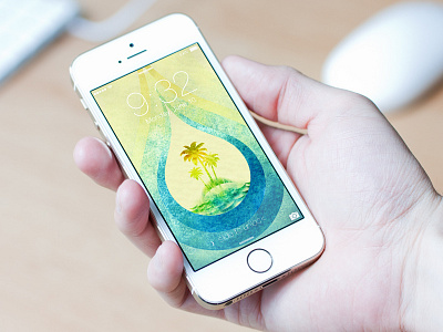 Oasis background ios7 iphone meritt merittthomas oasis retina wallpaper