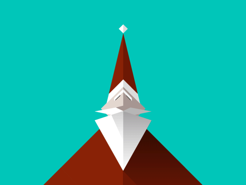 Deconstructing Santa GIF animated gif animation flat gif graphic design motion graphics