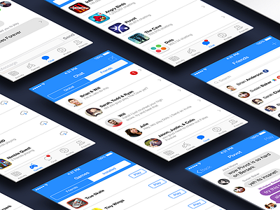 iOS Gaming App app chat concept gaming ios messaging