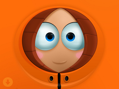 Kenny McCormick Wallpaper cartoon eye illustration kenny mccormick orange park samuel south suarez vector wallpaper
