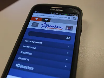Mobile Site Menu mobile ui web