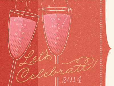 Ready to welcome 2014 2014 bubbles celebrate new year pink