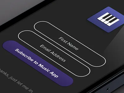 iPhone Music App button icon iphone log in login music render subscribe